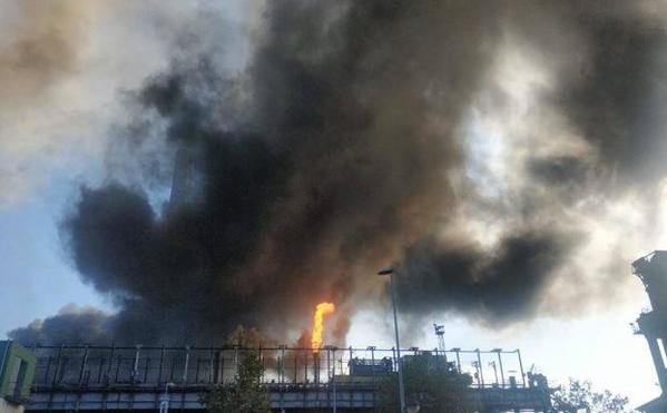 Última hora del incendio en las baterías de cok de Avilés