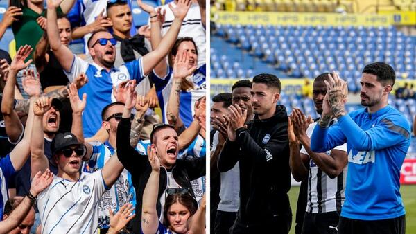 En directo, la afición del Alavés disfruta de la &#039;final&#039; por el ascenso