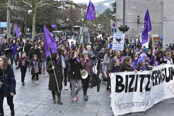 En Tolosa se ha celebrado una manifestación. /Iñigo Royo
