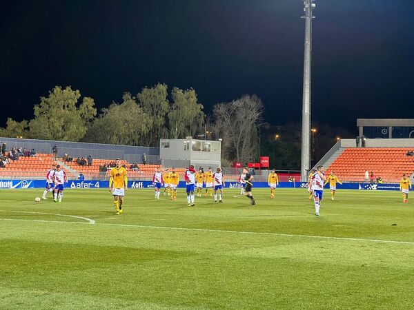 Un momento del partido. USFC