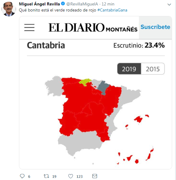 Directo | Con el 74% escrutado, el PRC obtendría 14 diputados y el PP 9