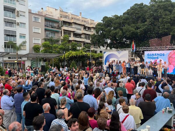 Así fue el cierre de la campaña electoral de las municipales en Málaga