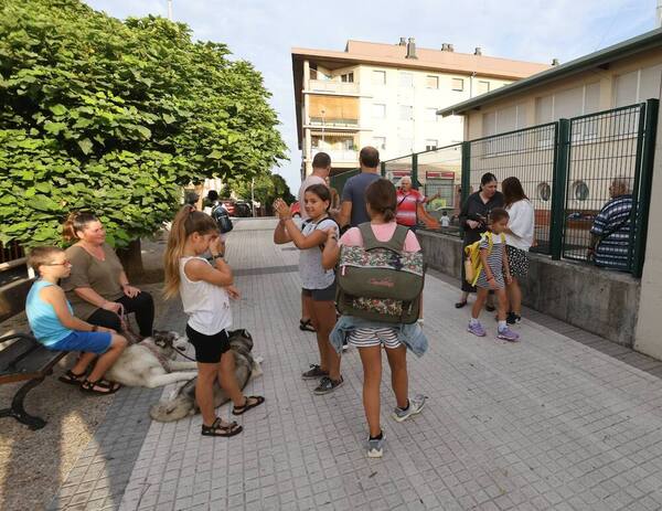 La vuelta al cole en Gipuzkoa, en directo
