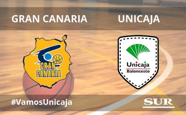 Sigue en directo ell partido Gran Canaria - Unicaja. Jornada 24 de la Liga Endesa. Sábado, 10 de marzo, a las 20:45 horas