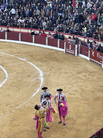 Oreja para Roca Rey en el sexto, al que mató de estocada y cuatro descabellos