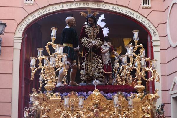 Jesús de la Puente del Cedrón, en el momento de su salida. Foto: Hugo Cortés