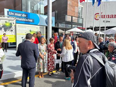 Barbón apela a los empresarios en la Feria de Muestras para afrontar el futuro de Asturias