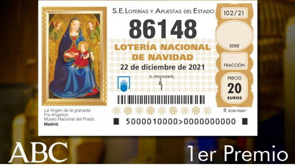 El 86148, premio Gordo de la Lotería de Navidad, ha caído en Andalucía