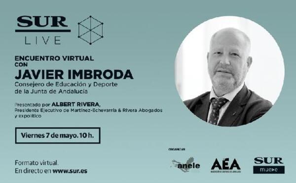 Así ha sido el encuentro SUR Live con el consejero de Educación y Deporte, Javier Imbroda