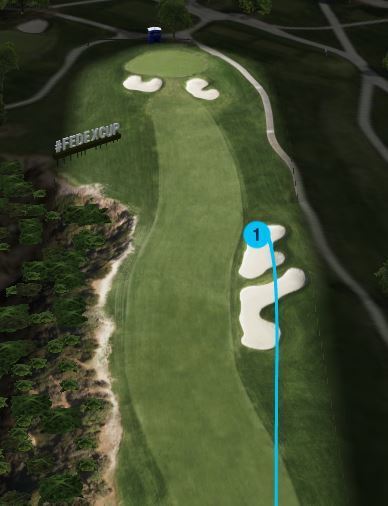 Lástima porque ha sido realmente por muy poco... Tiene la bandera a 110 metros