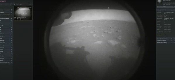 La primera imagen del rover Perseverance sobre Marte. ¡Una imagen histórica!