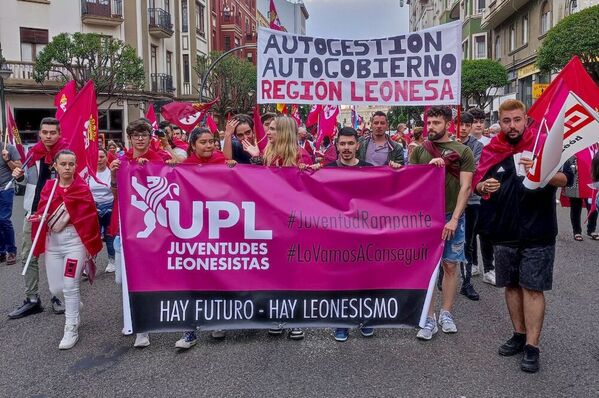 Las reivindicaciones de la UPL no podían faltar en la manifestación.