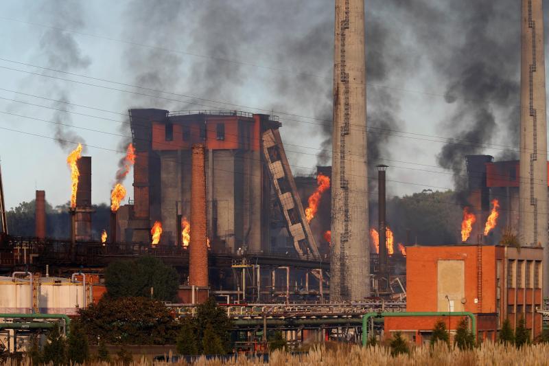 Última hora del incendio en las baterías de cok de Avilés