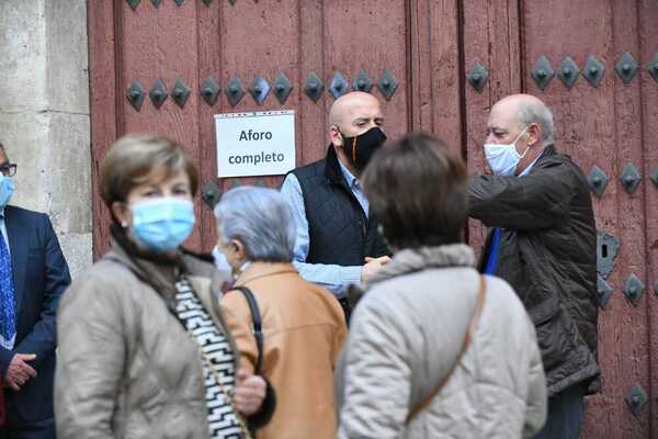 Cartel de aforo completo en San Martín