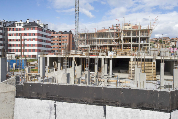 La construcción, parada