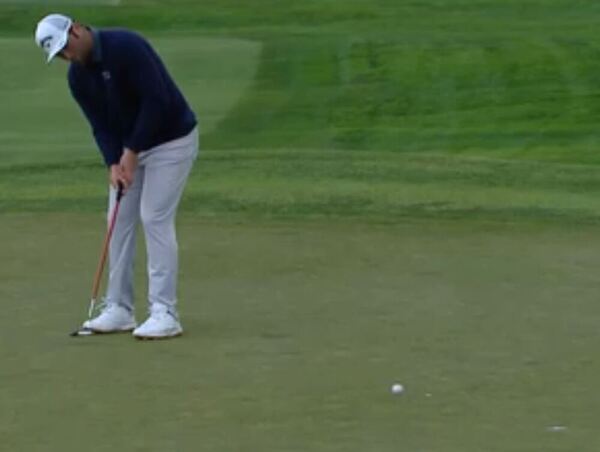 Este ha sido el putt de tres metros para birdie en el #3