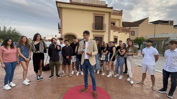 David Márquez, en el cierre de campaña en Zapata. Sur