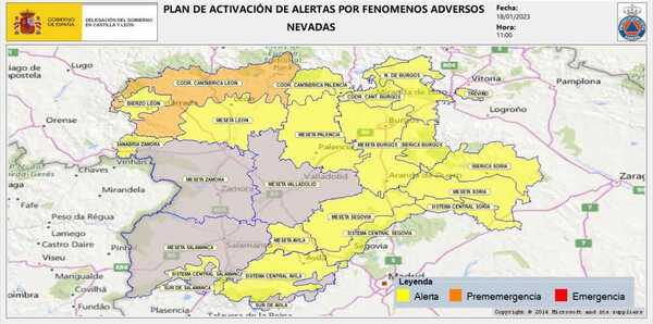 Directo: temporal de frío y nieve en Castilla y León