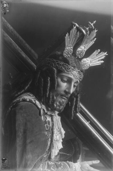 Perfil de Jesús El Rico en una fotografía antigua. Foto: Fondo Bienvenido-Arenas. CTI Universidad de Málaga